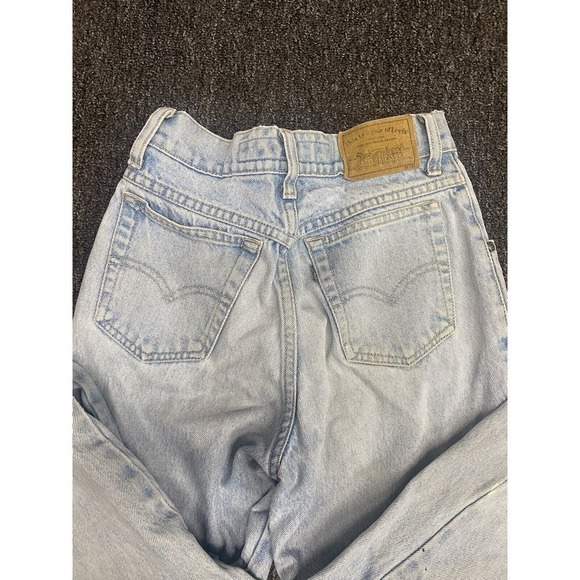 Levi’s Silver Tab Jeans Women’s Juniors Size 3 Hipster Fit Denim 90s Light Wash - Picture 2 of 8